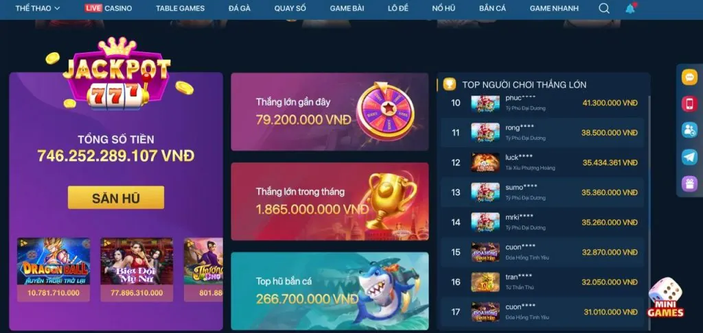 Đa dạng trò chơi